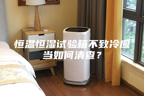 恒溫恒濕試驗箱不致冷應當如何清查？