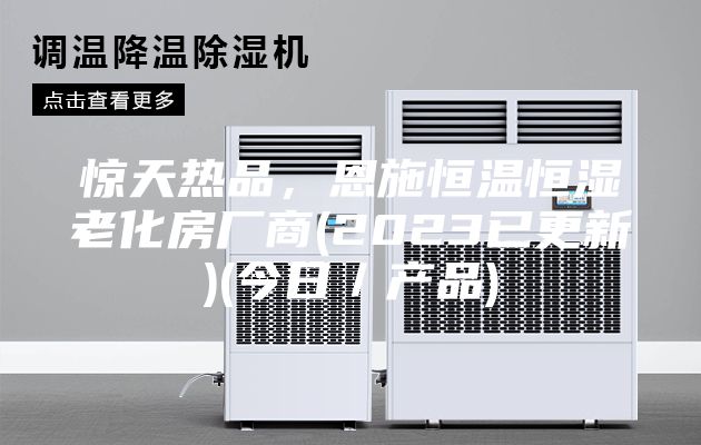 驚天熱品，恩施恒溫恒濕老化房廠商(2023已更新)(今日／產品)