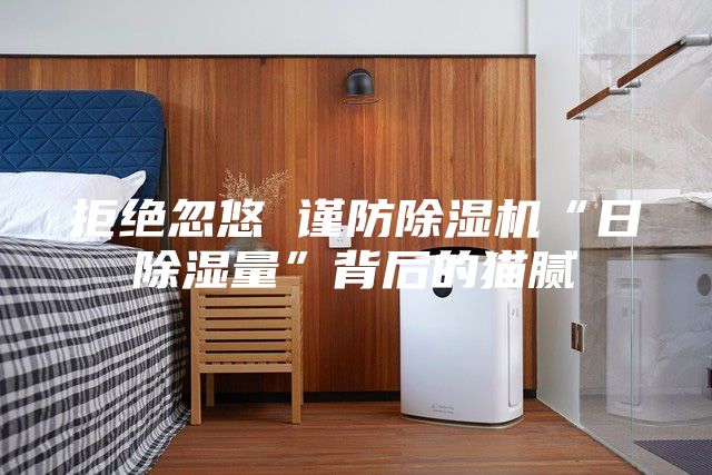 拒絕忽悠 謹防除濕機“日除濕量”背后的貓膩