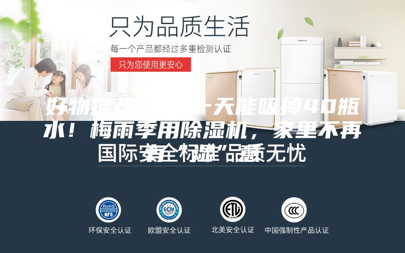 好物推薦 ｜ 一天能吸掉40瓶水！梅雨季用除濕機(jī)，家里不再有“濕”意