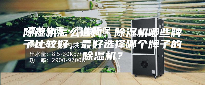 除濕機(jī)怎么選購，除濕機(jī)哪些牌子比較好，最好選擇哪個(gè)牌子的除濕機(jī)？