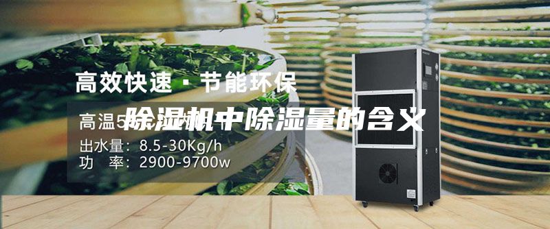 除濕機(jī)中除濕量的含義